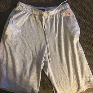 Grey polo shorts